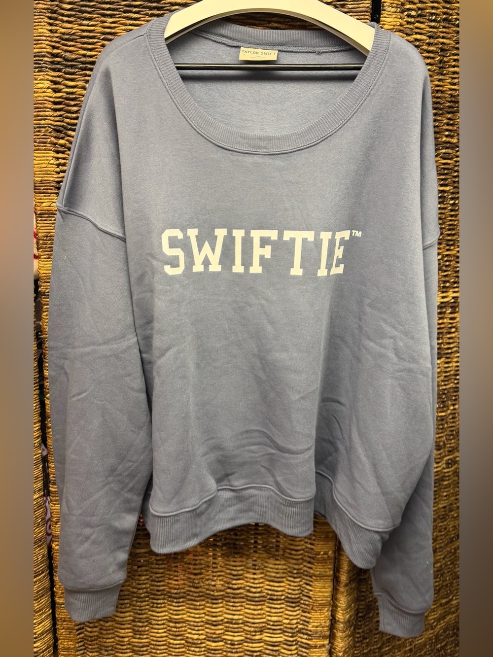 Taylor Swift Dusty Blue "Swiftie" Scoop Neck Crewneck- 4X